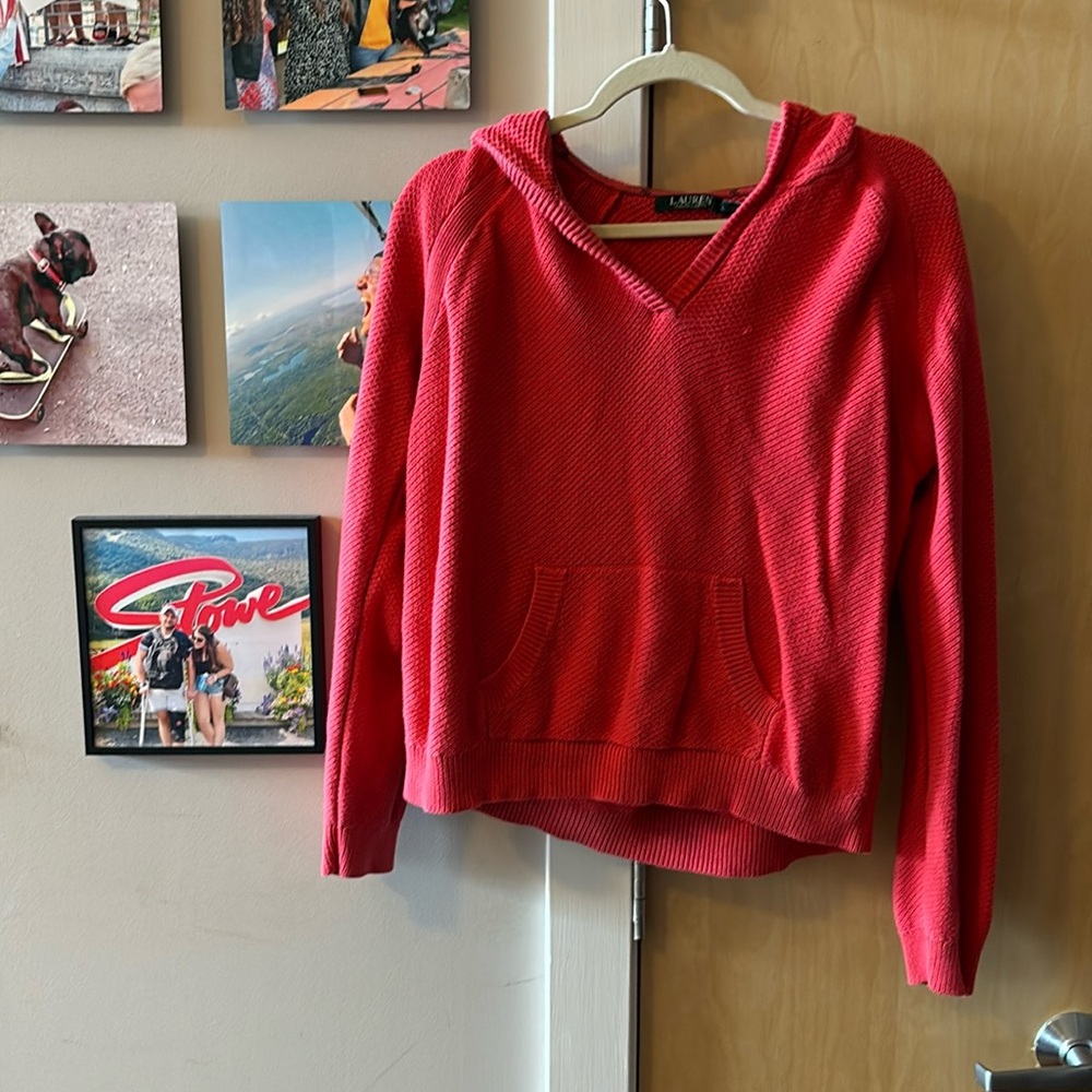 Red Ralph Lauren Pull Over